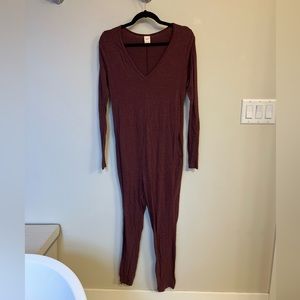 Burgundy/Maroon Smash Tess romper in XXS